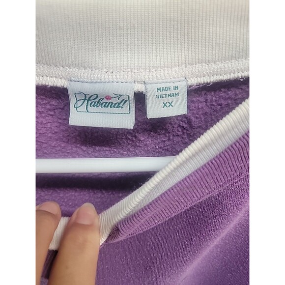 VTG‎ HABAND sweatshirt women's  floral Buttons XXL - Picture 6 of 12